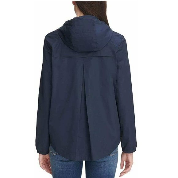 Tommy Hilfiger Ladies' Windbreaker Hoodie Jacket Navy - Picture 5 of 15